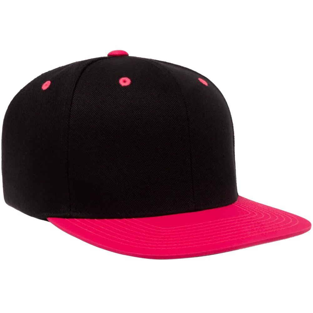 Boné de dois tons com fecho de correr (Preto / Vermelho) 4/4