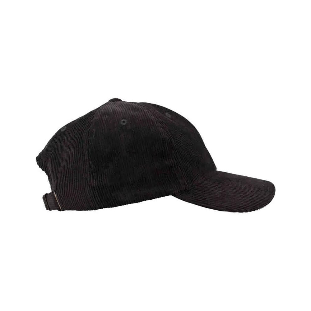 Chapéu de bombazina de perfil baixo (Preto) 4/4