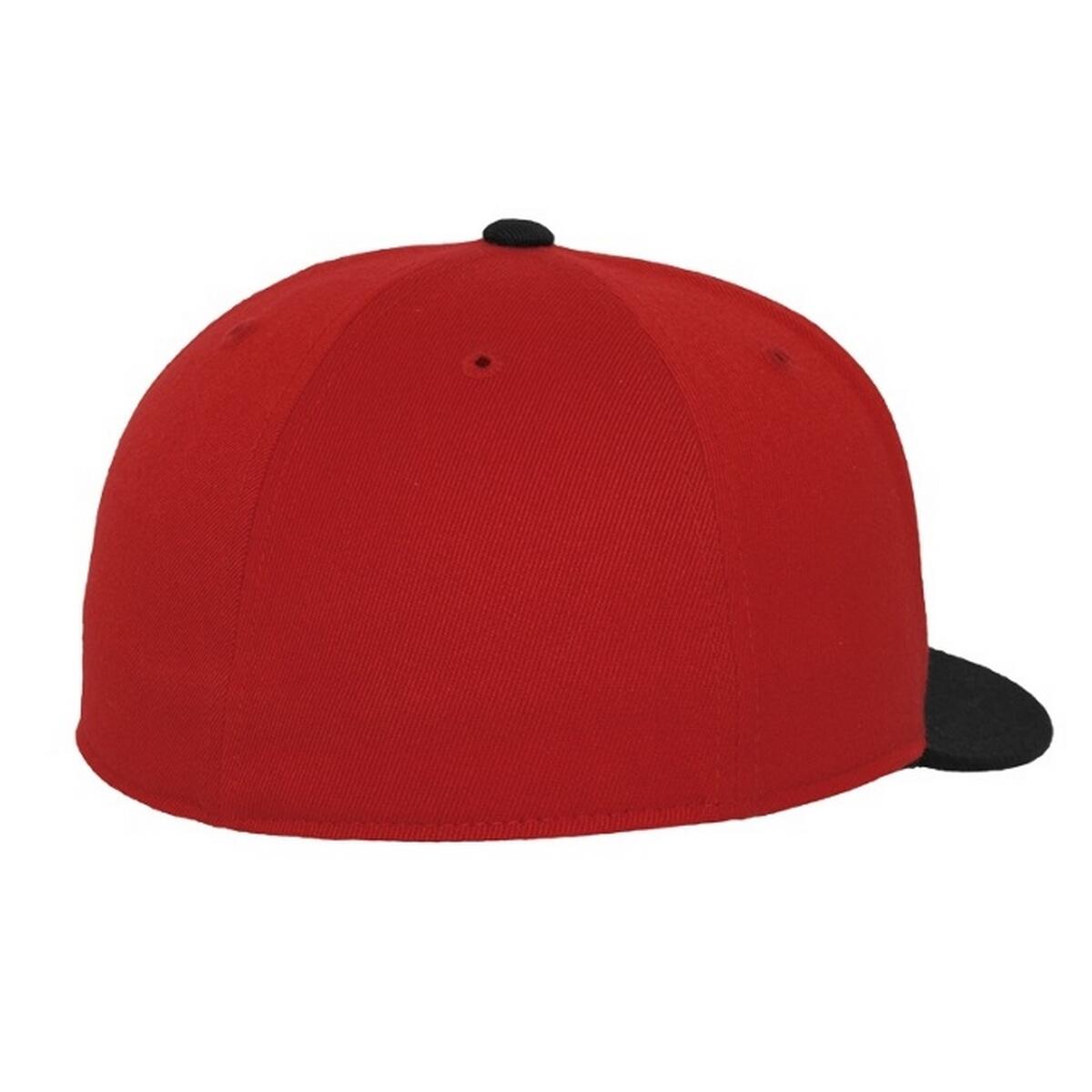Boné de basebol Premium 210 bicolor (Vermelho / Preto) 2/3