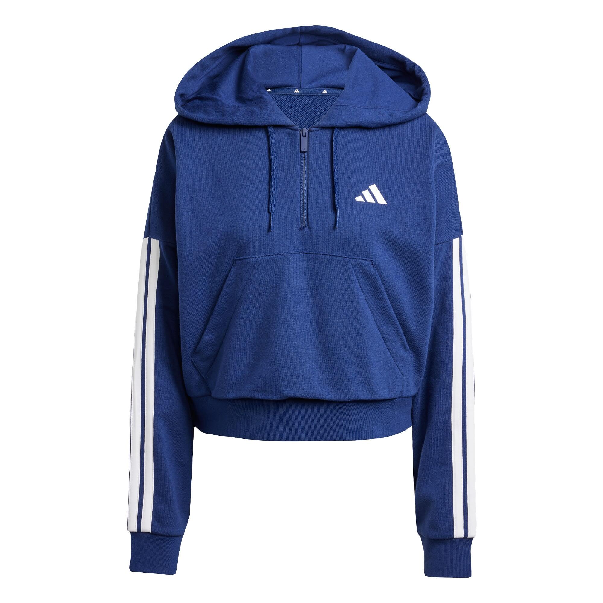 Essentials 3-Stripes French Terry Hoodie met Korte Rits 2/5