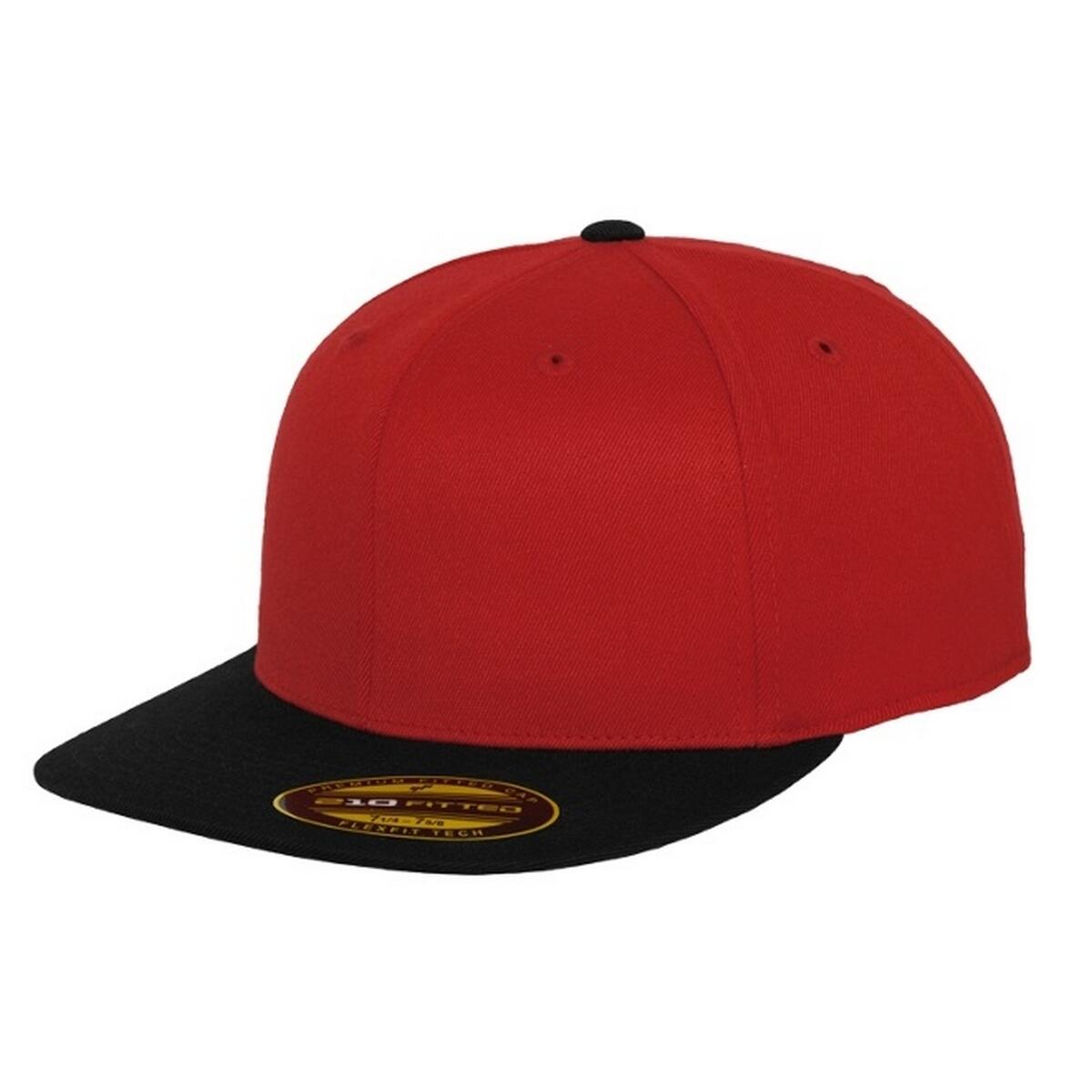 Boné de basebol Premium 210 bicolor (Vermelho / Preto) 3/3
