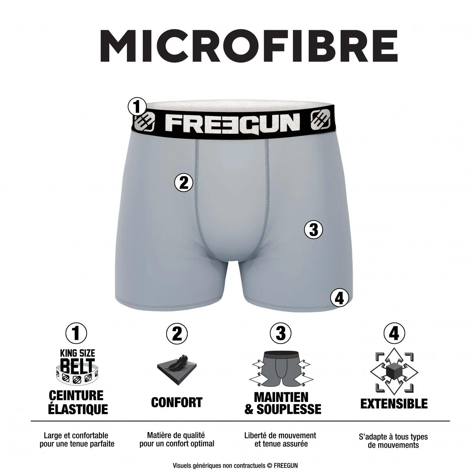 Pack Surprise de 5 Boxers microfibre homme 4/4