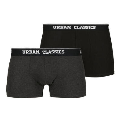 Boxershorts voor heren (set van 2) (zwart/kool)