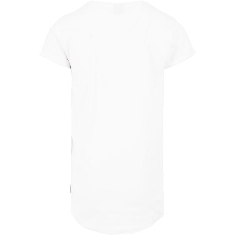 Heren Lang Tshirt met zijrits (Wit)