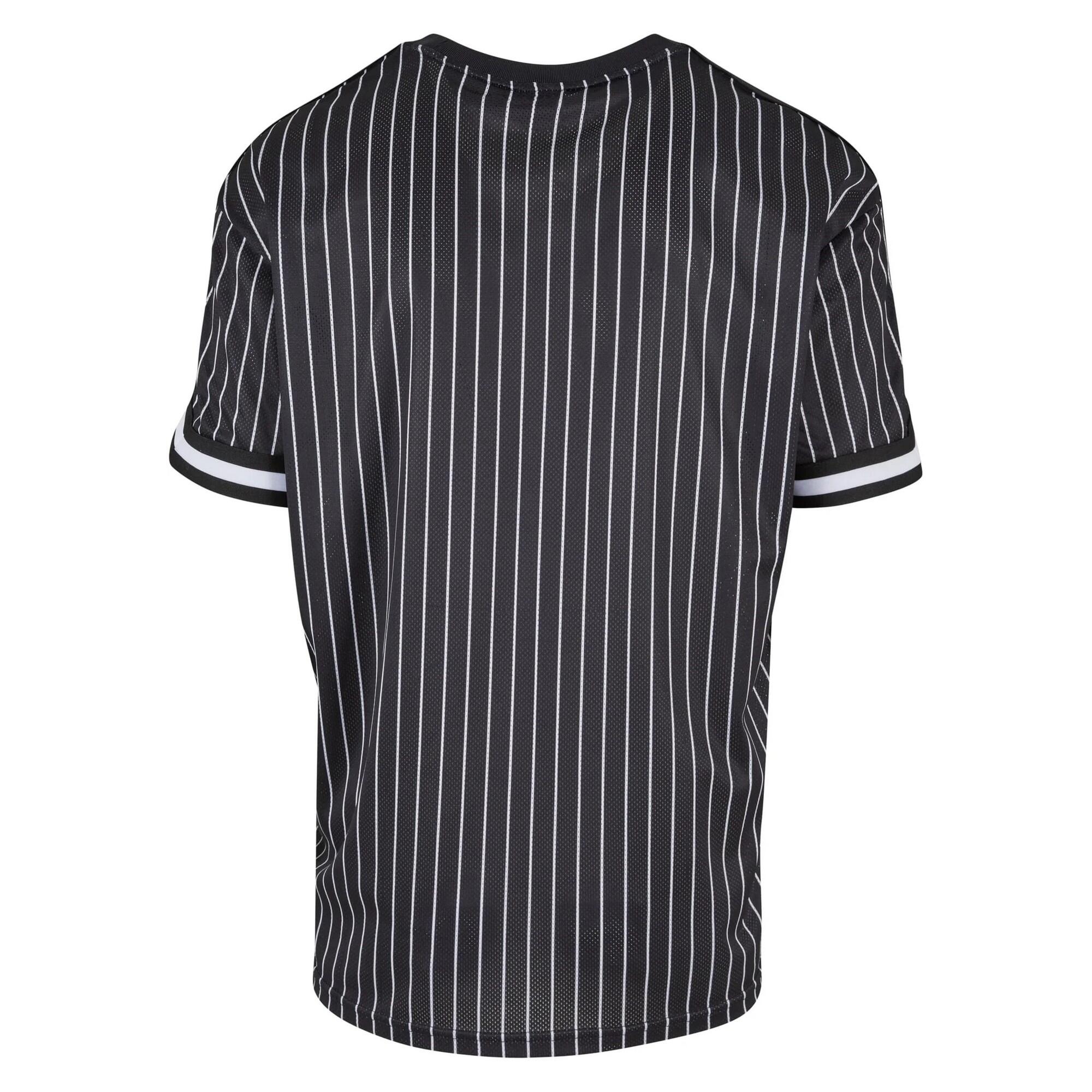 Maglietta Oversize A Strisce Uomo Urban Classics Nero Bianco 2/2