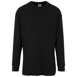 Pull Manches Longues Motif/style Côtelé Homme (Noir)