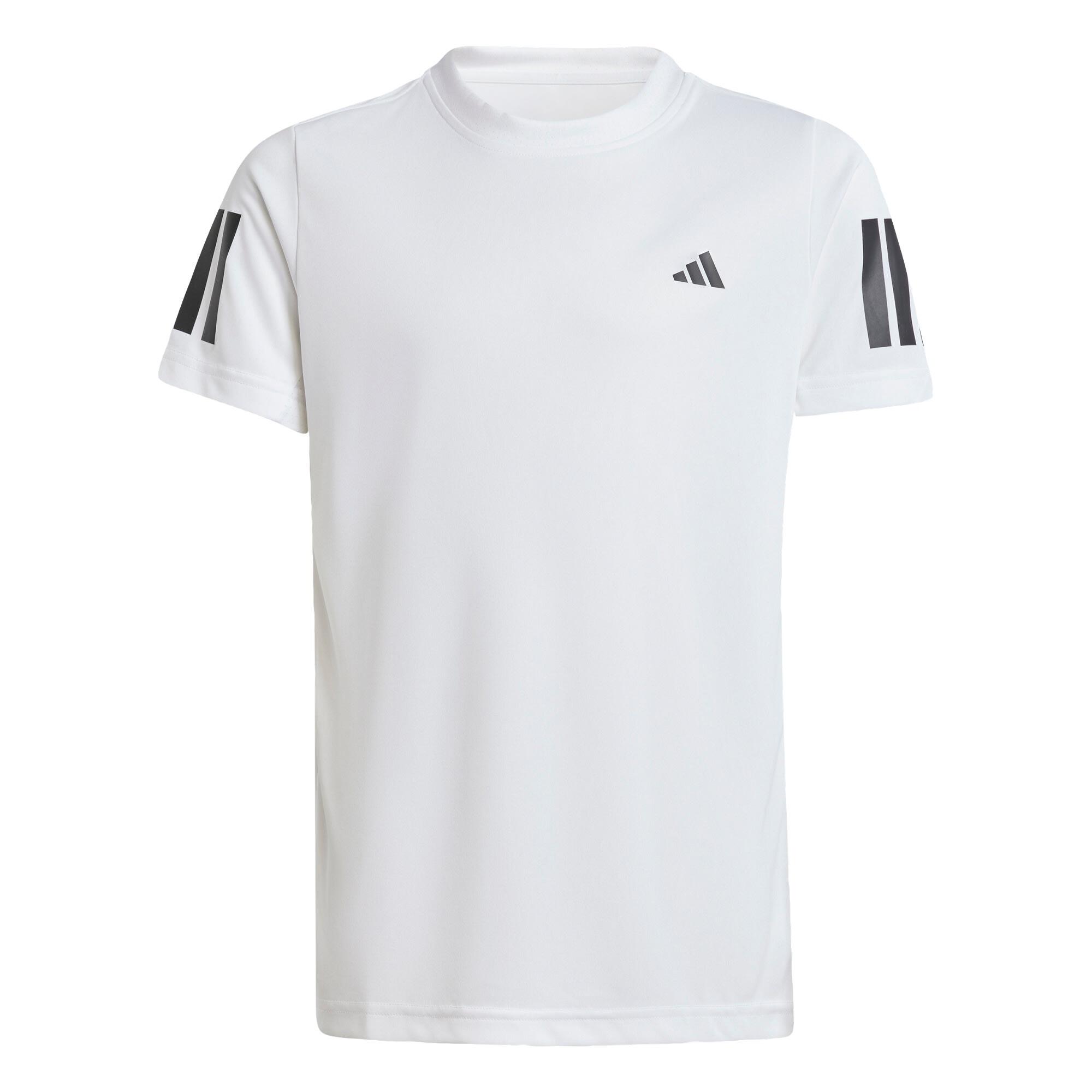 Adidas - T-shirt 3 Bandes Club Tennis Enfants - T-shirt Manches Courtes - Blanc - 15-16 Ans - Decathlon