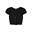 Tircou Crop Top Drumeții În Natură Urban Classics Button-Down Cu Nervuri Femei