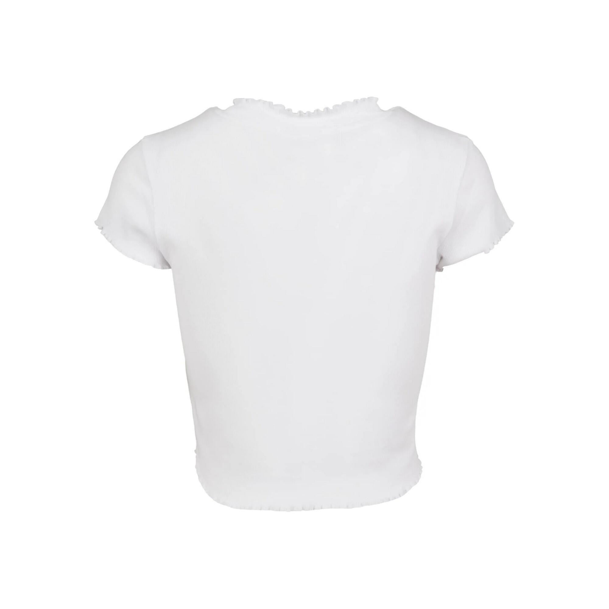 Maglietta Corta A Costine Donna Urban Classics Bianco 2/4