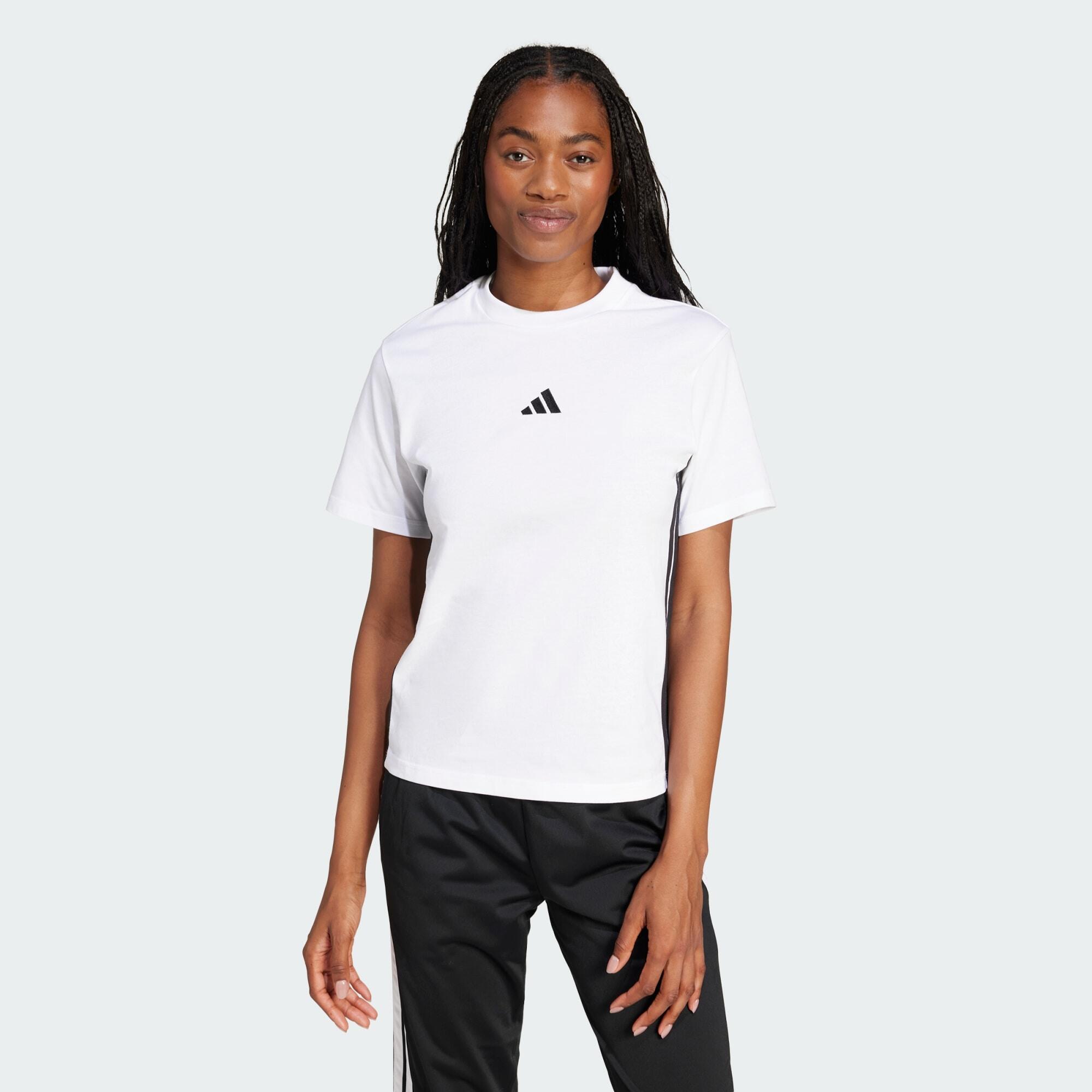 ADIDAS Bavlněné tričko Essentials 3-Stripes