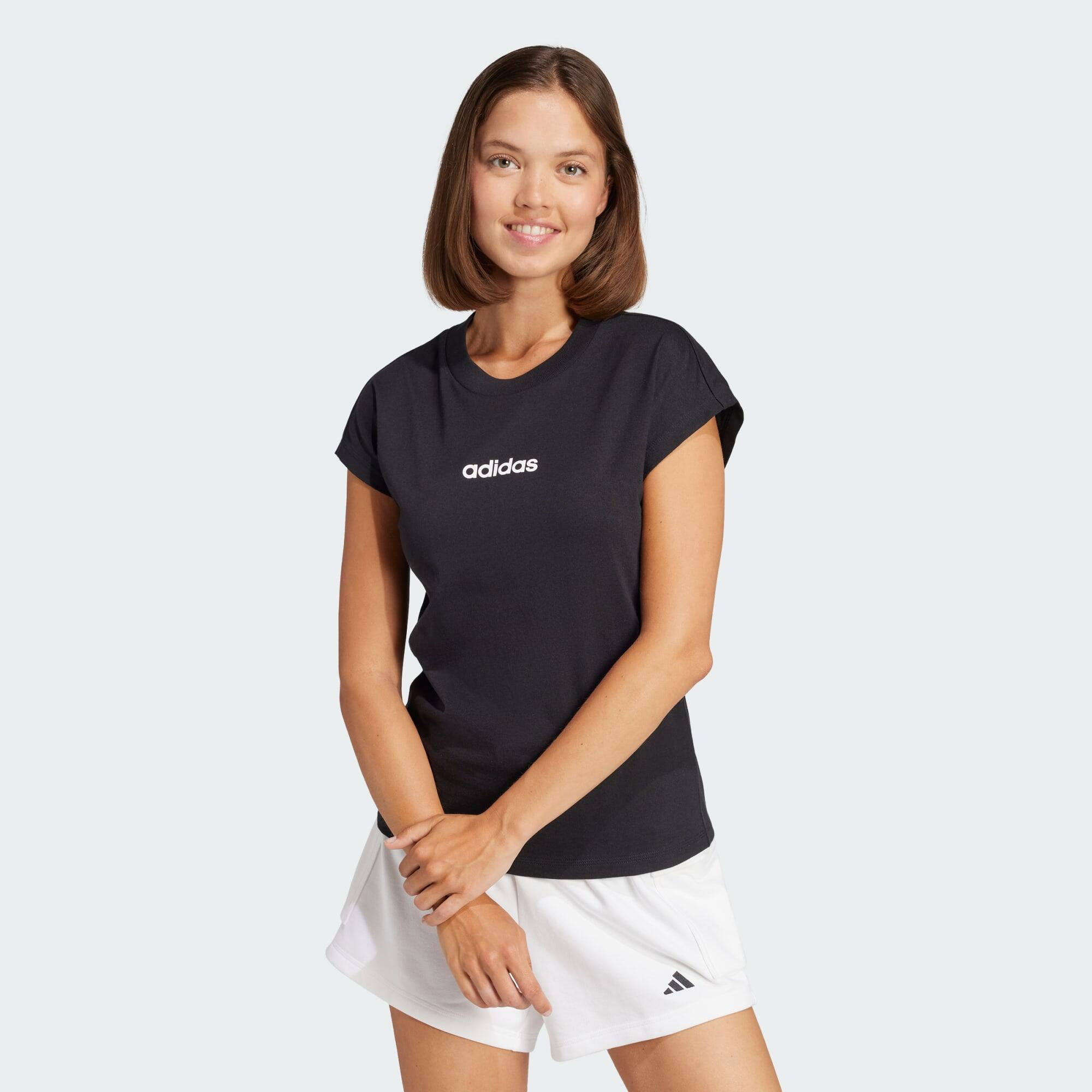 ADIDAS Essentials Linear Katoenen T-shirt