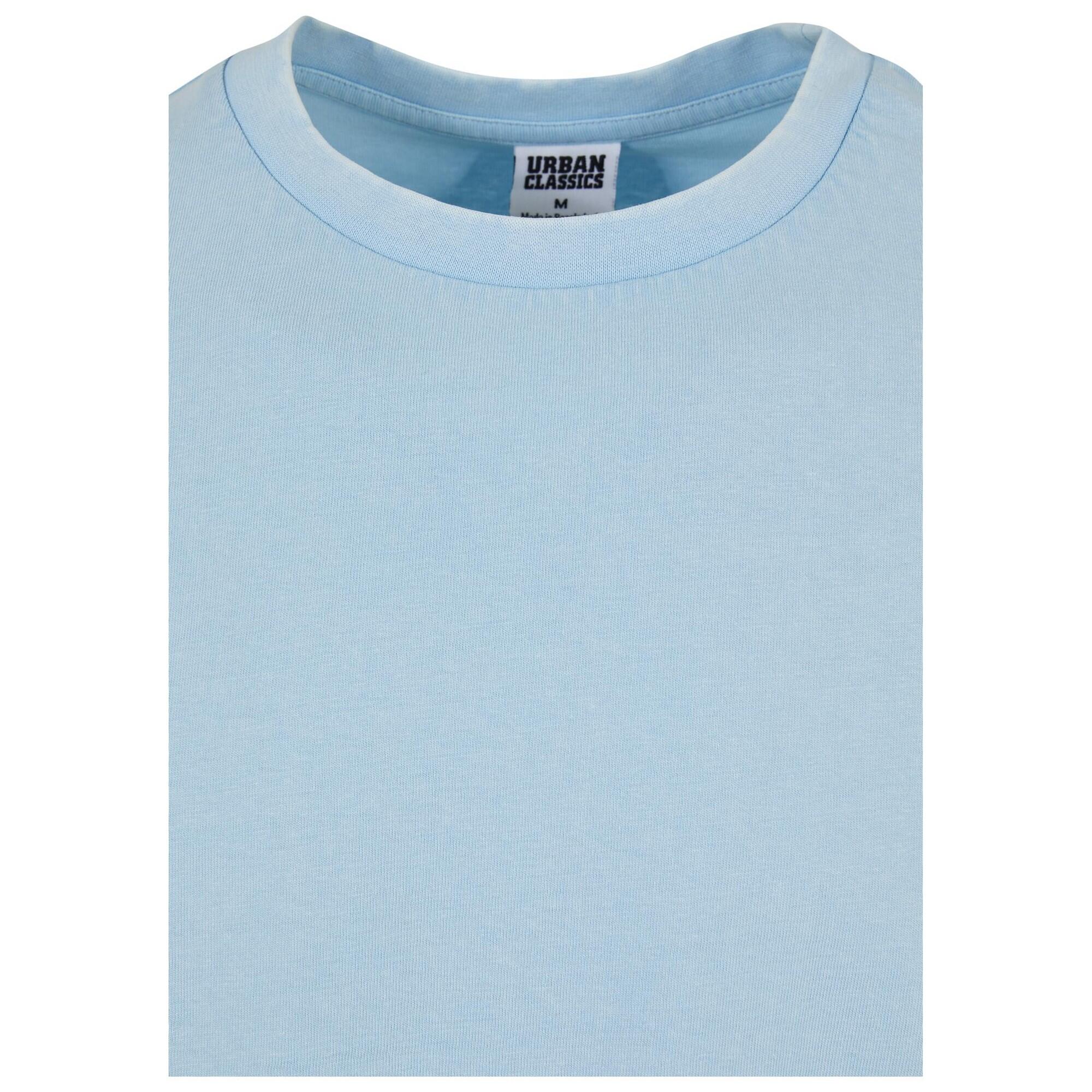 Top Boxy Lavaggio Acido Manica Lunga Uomo Urban Classics Blu Baltico 4/4