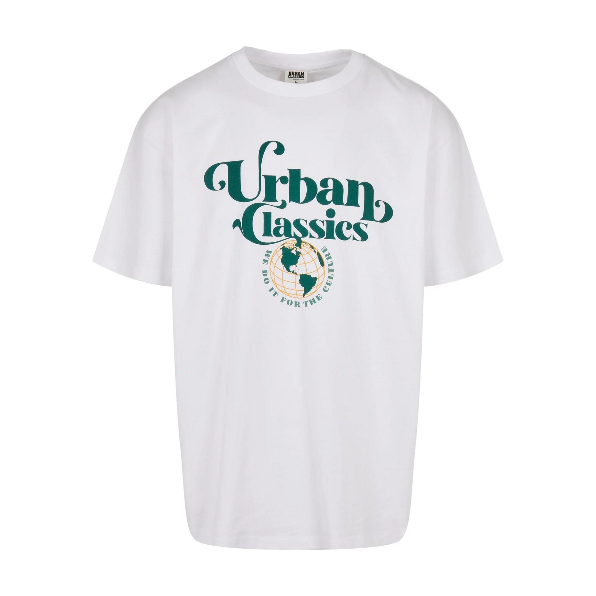 Maglietta Globo Logo Uomo Urban Classics Bianco URBAN CLASSICS Decathlon