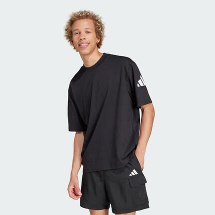 Camiseta Essentials Loose Fit 3 Bar Logo