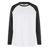 Jongens Bio Oversized Raglan Tshirt (Wit/zwart)