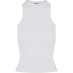 Dames Ribbed Racerback Top (Wit zand)