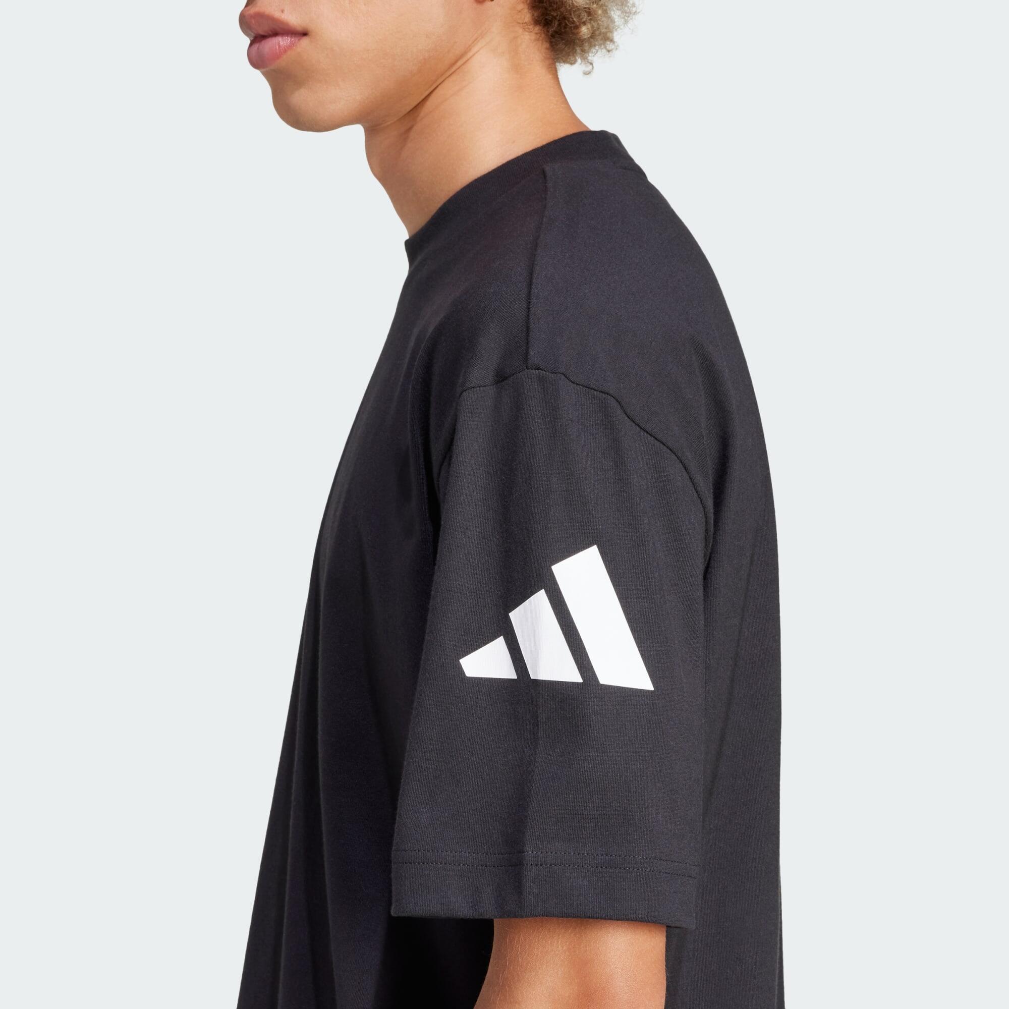 Essentials Loose Fit 3 Bar Logo T-Shirt 5/6