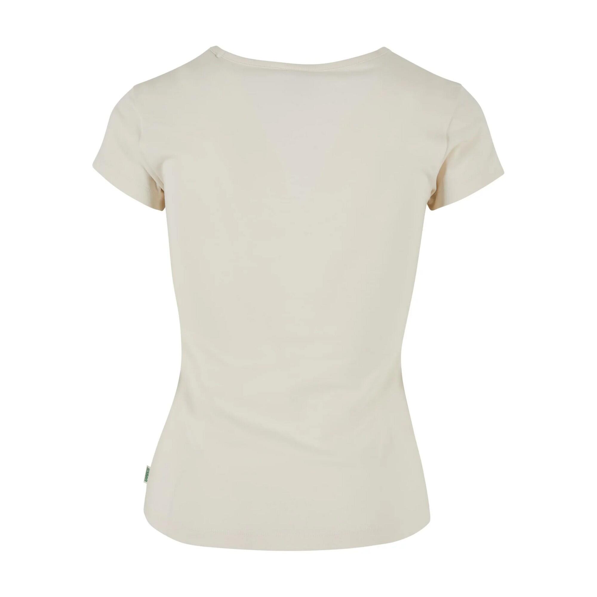 Maglietta Asimmetrica Donna Urban Classics Sabbia Bianca 2/3