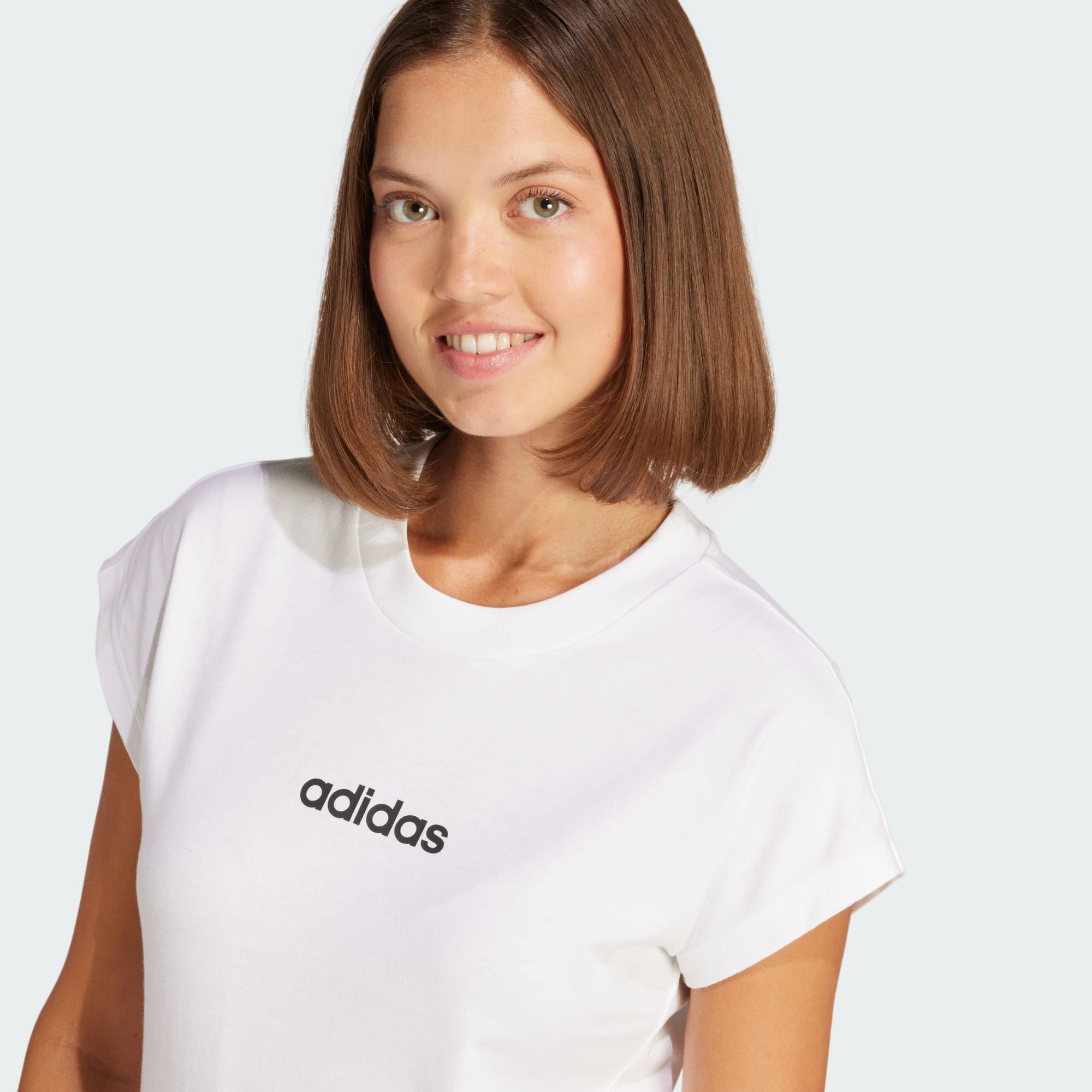 Essentials Linear Katoenen T-shirt 4/6