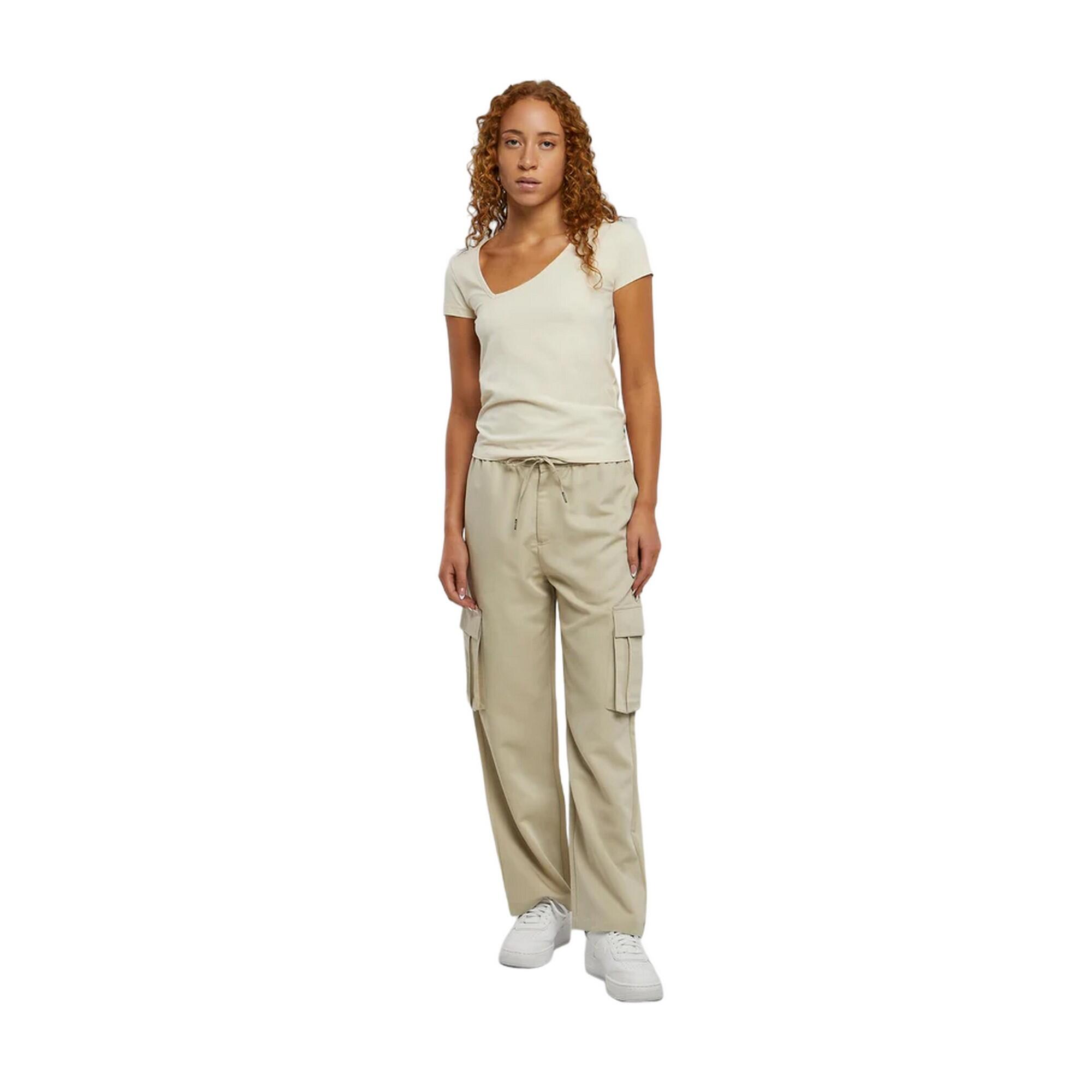 Maglietta Asimmetrica Donna Urban Classics Sabbia Bianca 3/3