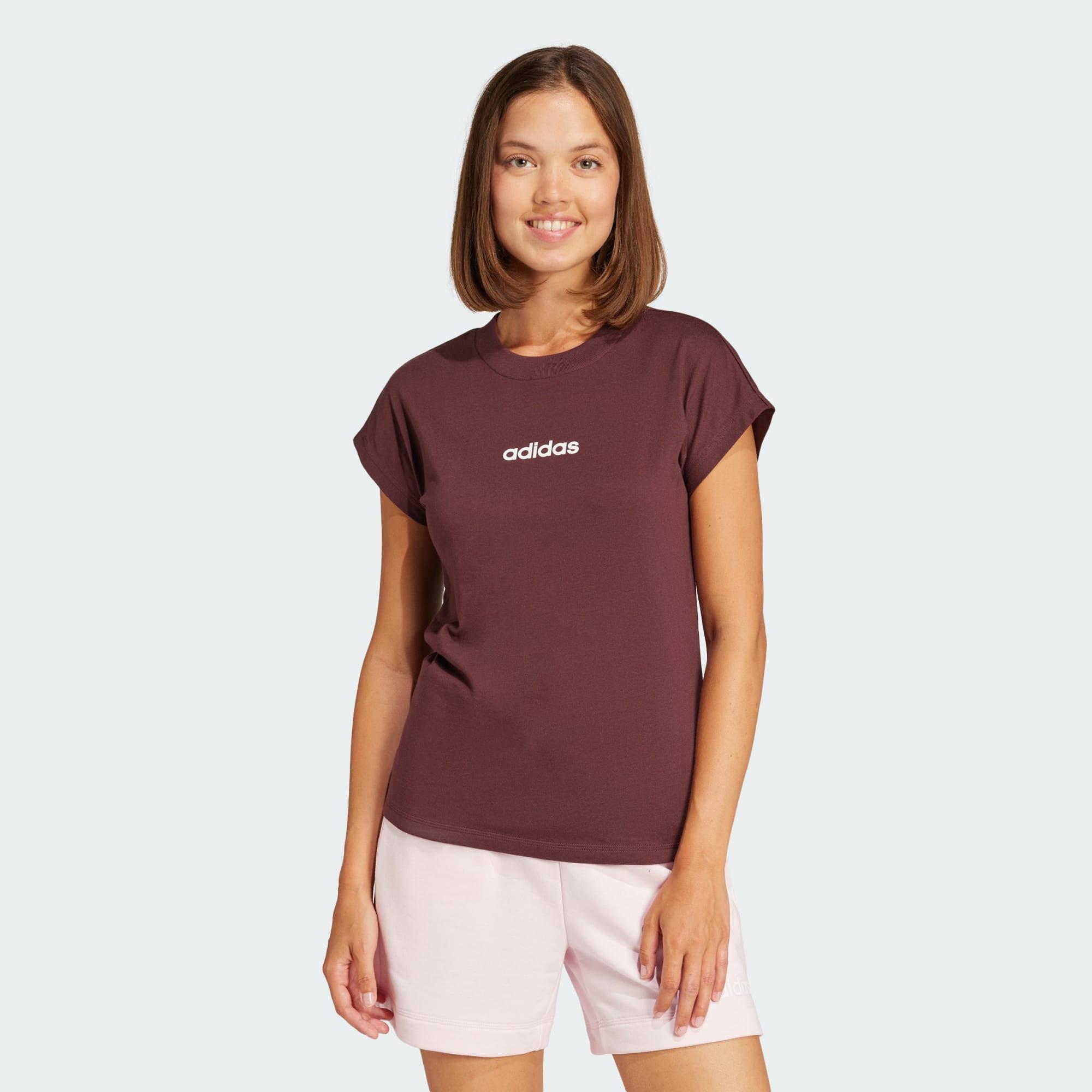 ADIDAS Essentials Linear Katoenen T-shirt