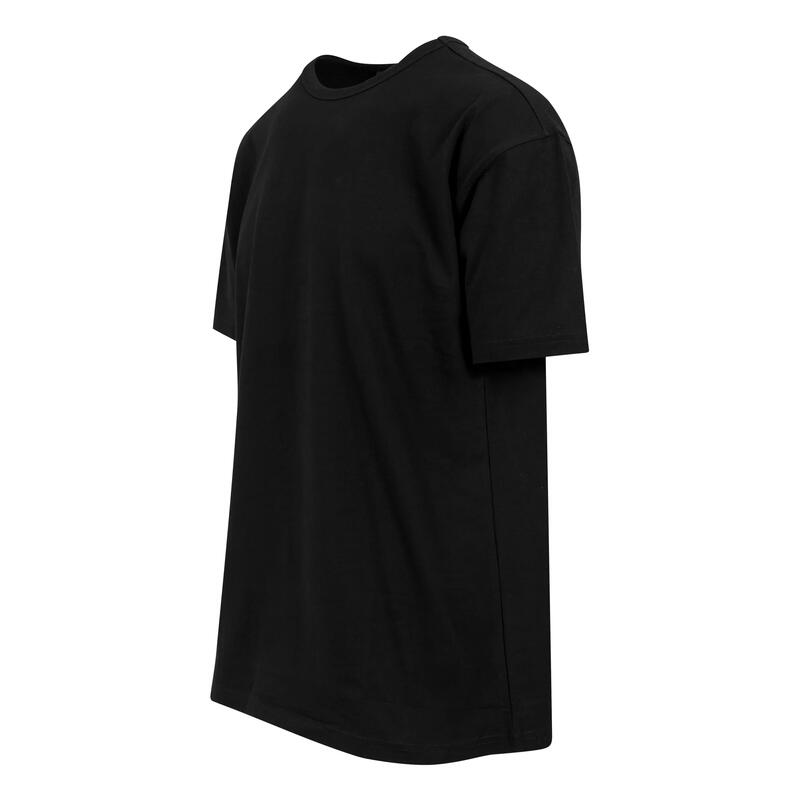 Heren Effen Oversized Tshirt (Zwart)