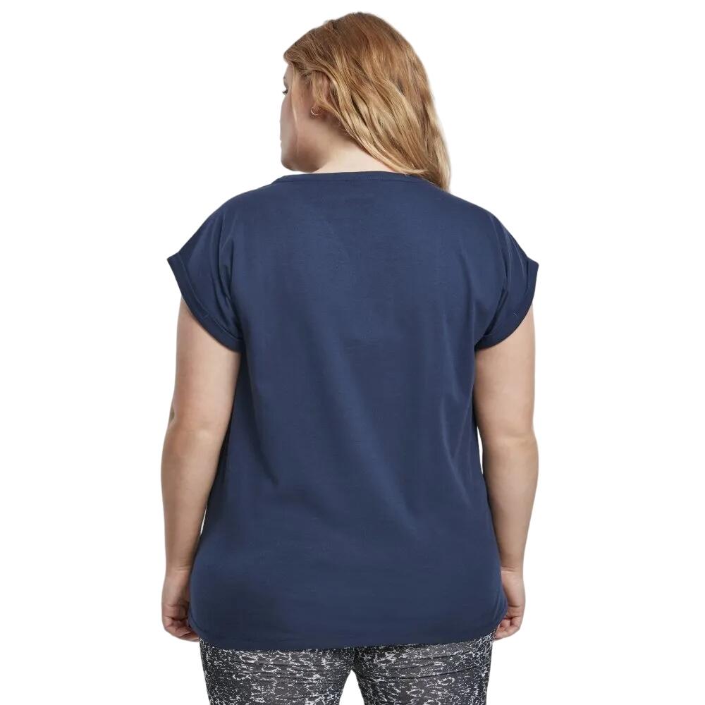 Maglietta Spalla Estendibile Donna Urban Classics Blu Scuro 2/2