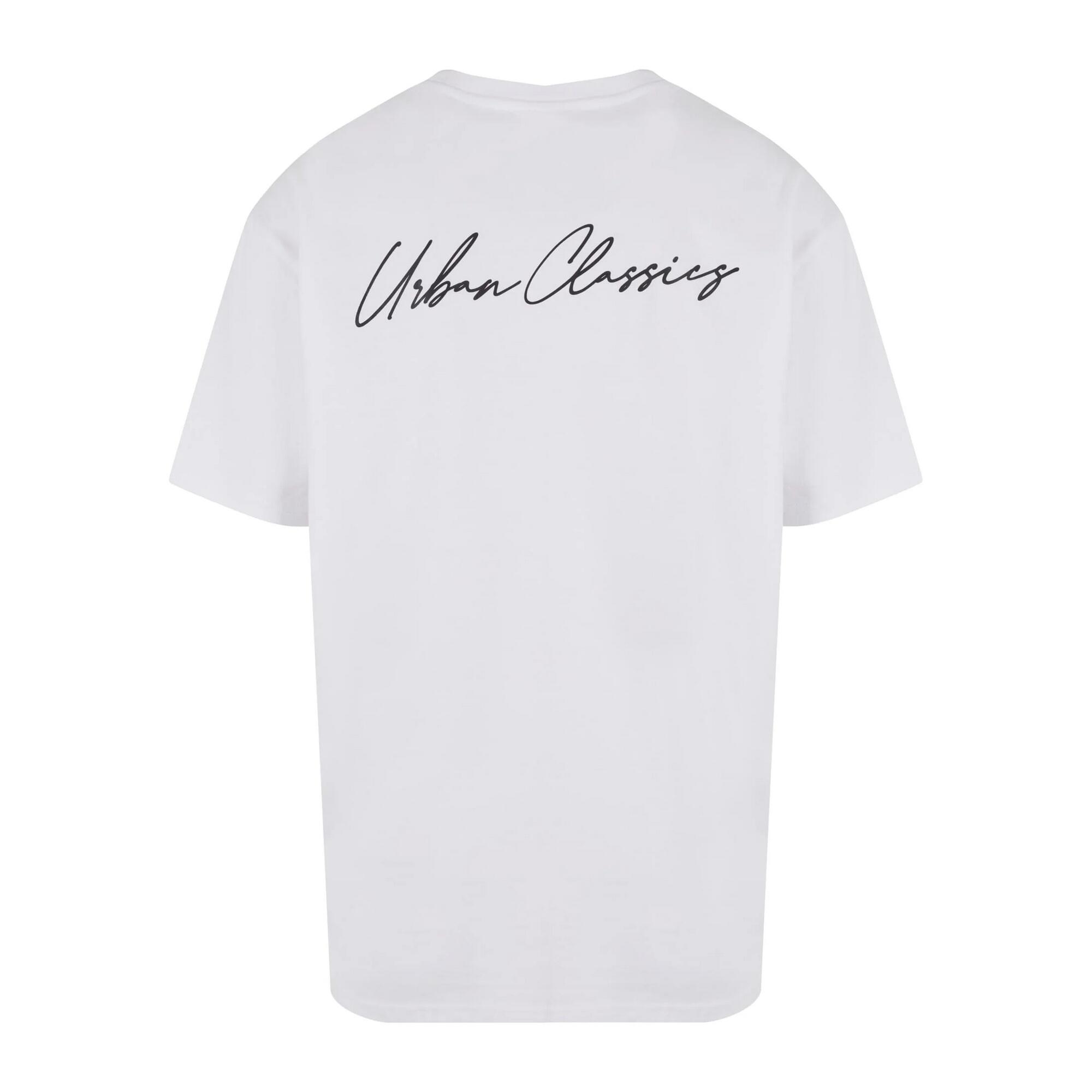 Maglietta Alto Firma Logo Uomo Urban Classics Bianco 2/3
