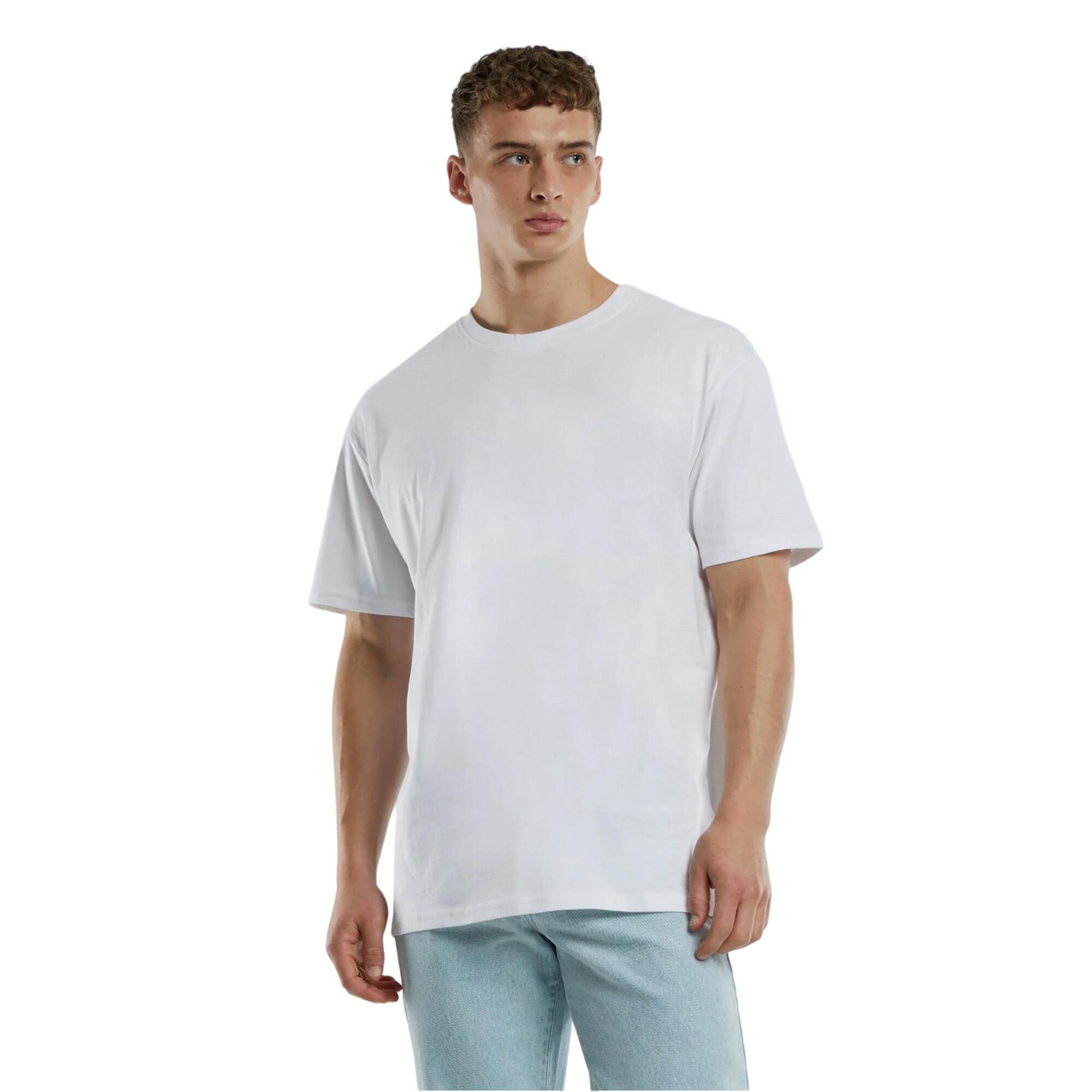 Maglietta Alto Firma Logo Uomo Urban Classics Bianco 3/3