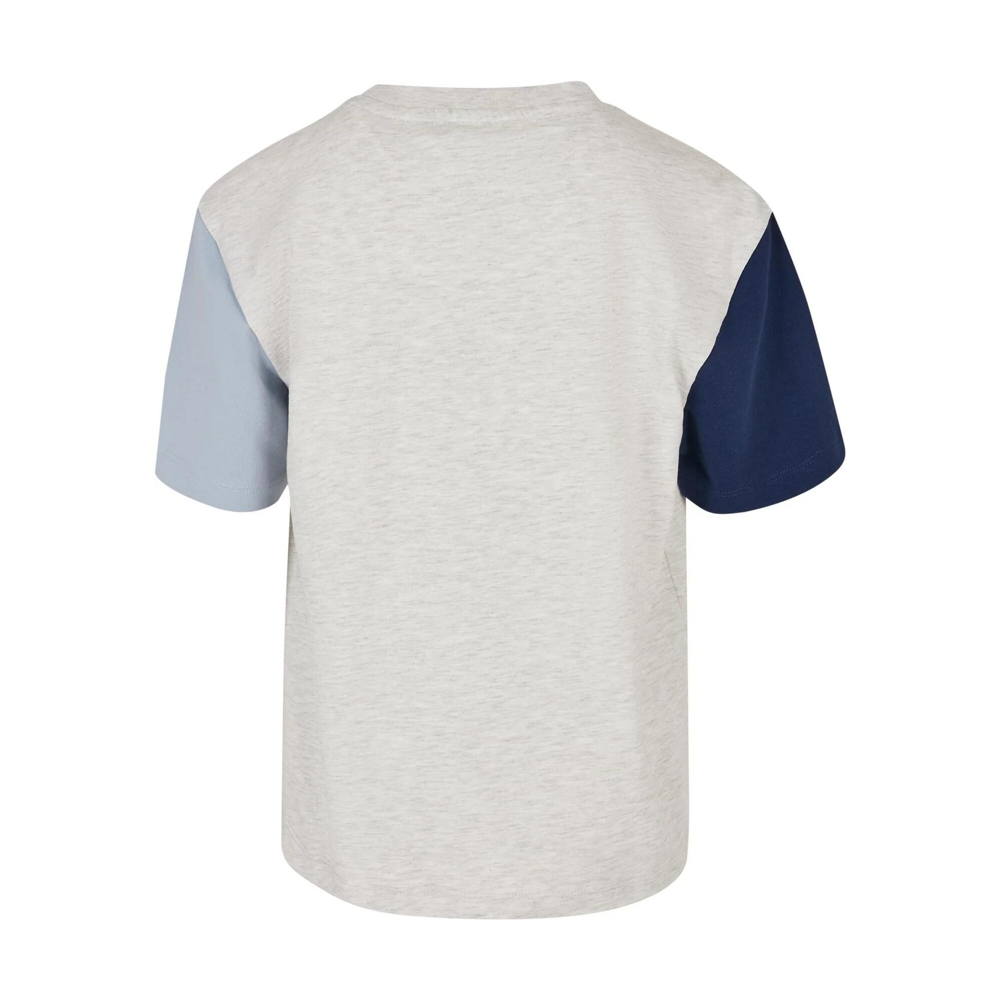 Maglietta Oversize Blocchi Di Colore Ragazzi Urban Classics Grigio Chiaro 2/3