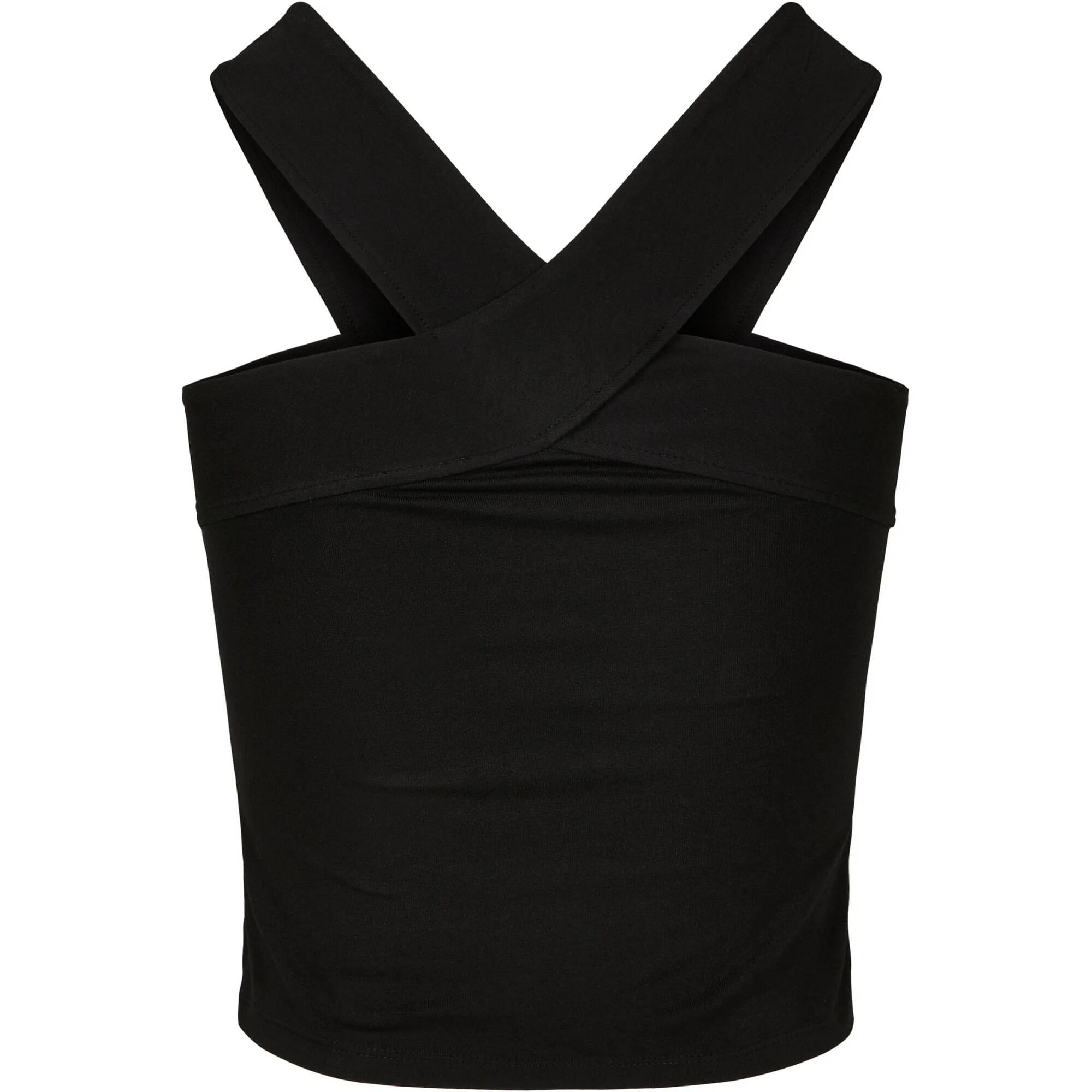 Top Collo A Croce Donna Urban Classics Nero 2/3