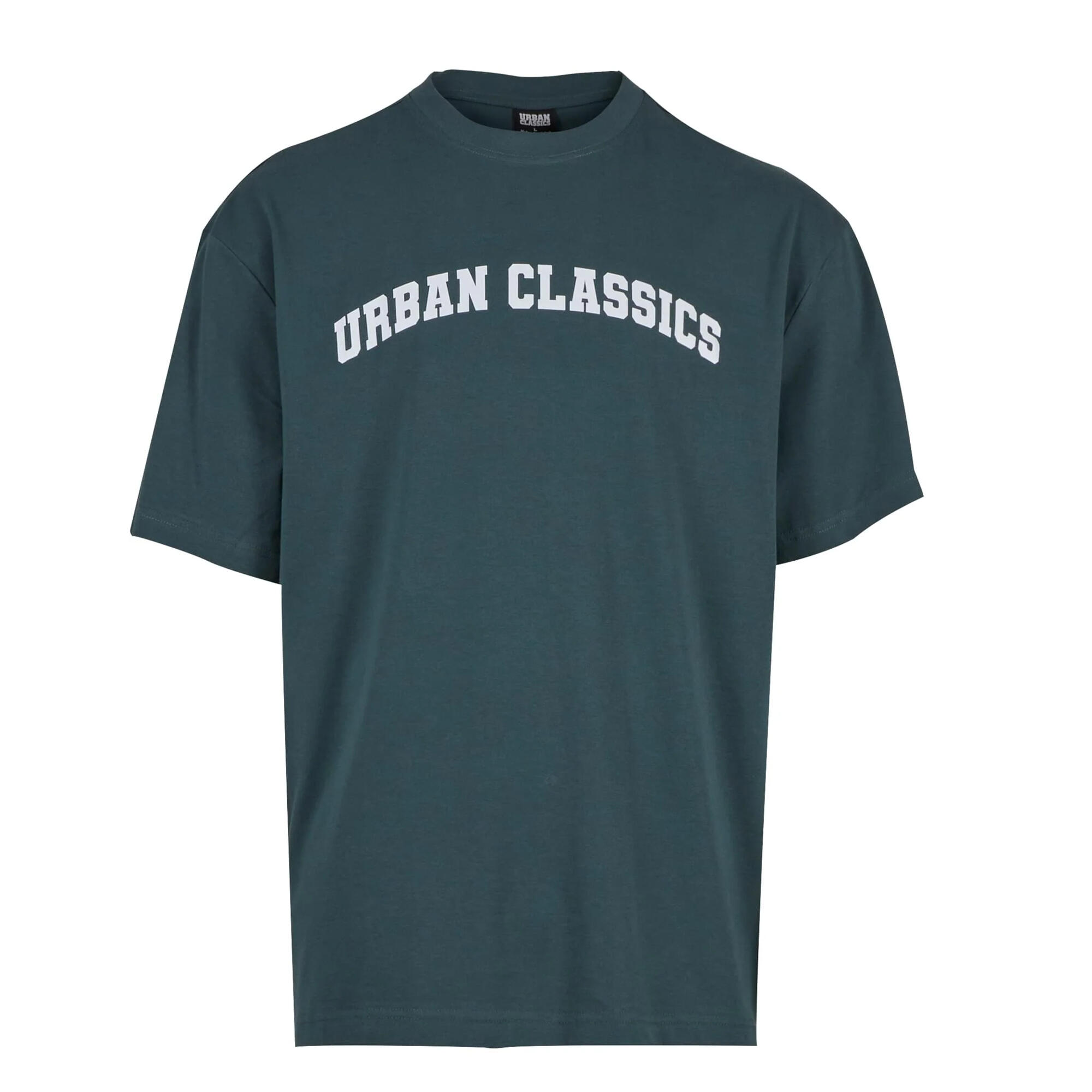 T-Shirt alta com logótipo da faculdade para homem Verde Garrafa