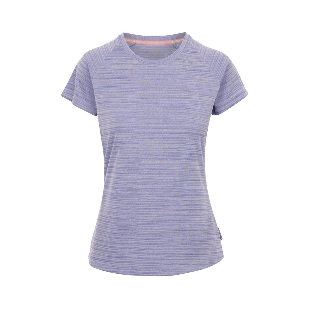 VICKLAND Women's T-Shirt Trespass Sky Blue Marl, breathable polyester