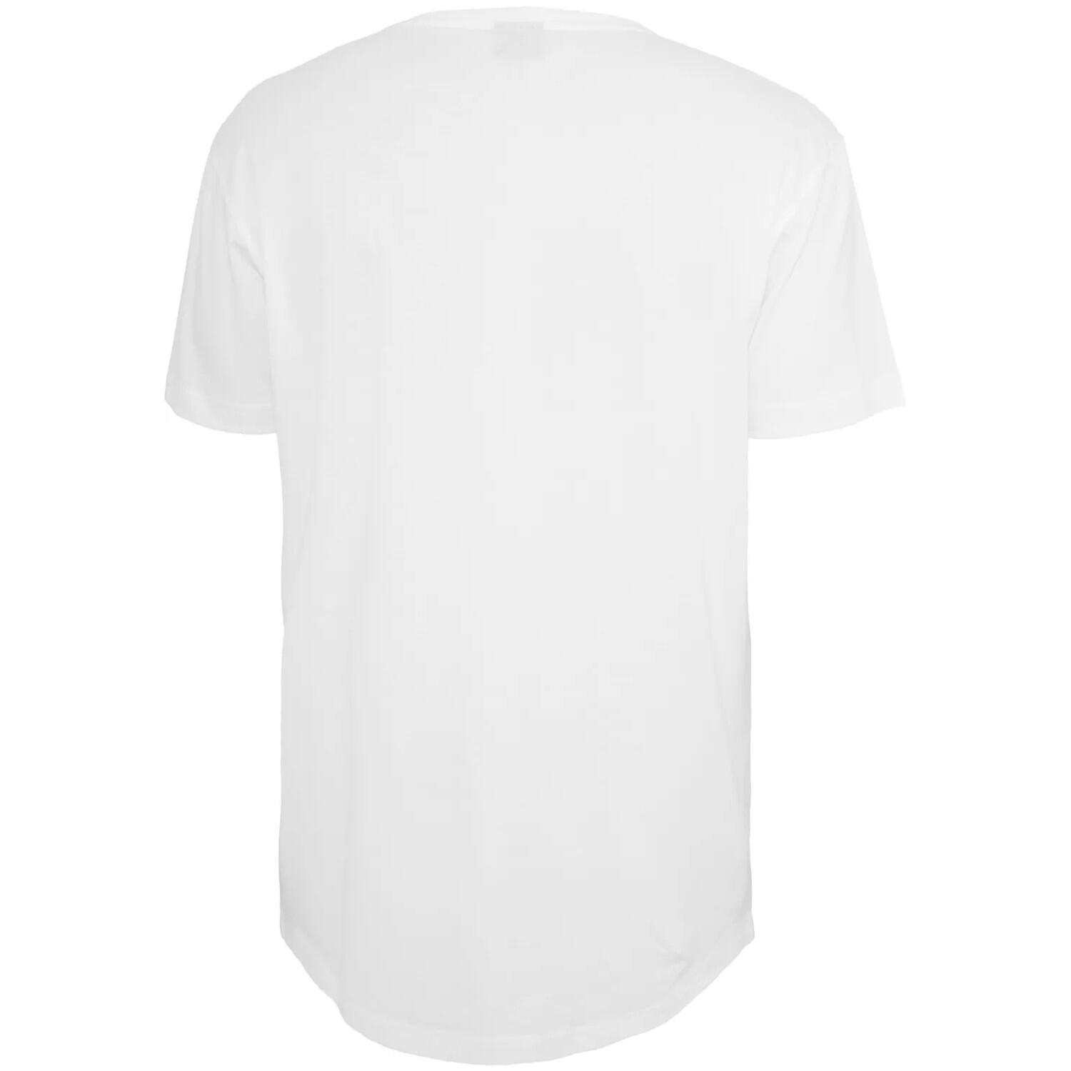 Maglietta Lungo Modellato Uomo Urban Classics Bianco 2/2