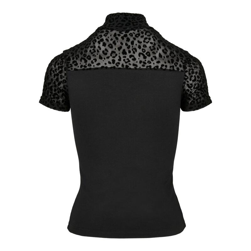 Tricou Drumeții În Natură Urban Classics Turtle Neck Imprimeu Animal Print Femei