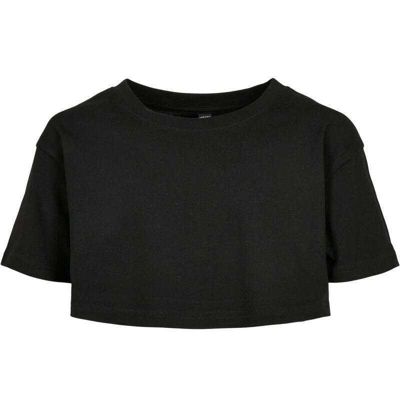 T-Shirt curta com quimono para rapariga Preto