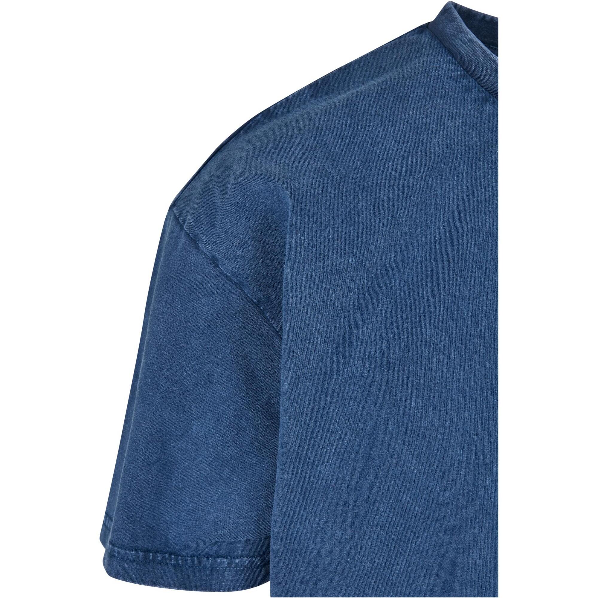 Maglietta Oversize Ricamato Uomo Urban Classics Blu Spazio 3/4