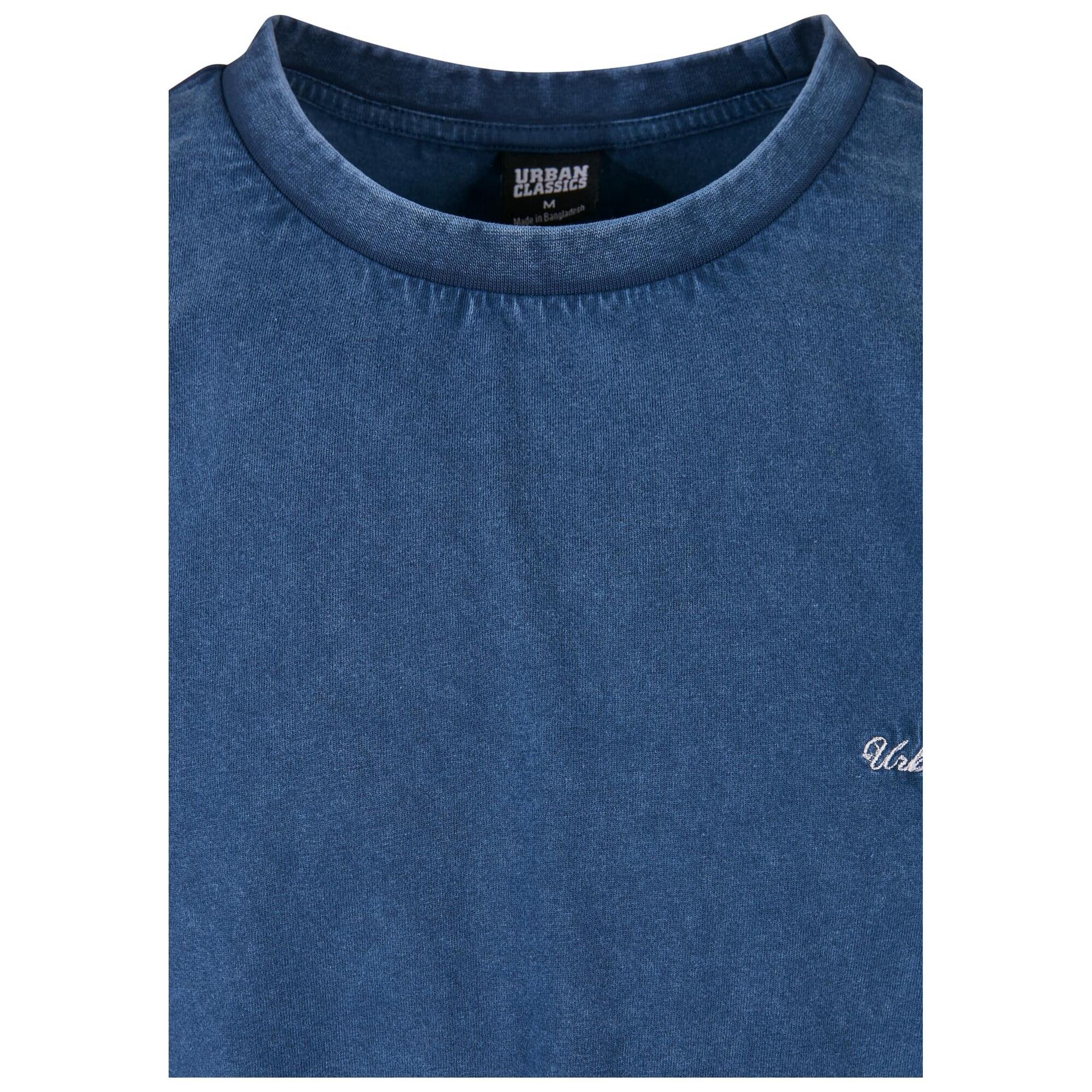 Maglietta Oversize Ricamato Uomo Urban Classics Blu Spazio 4/4