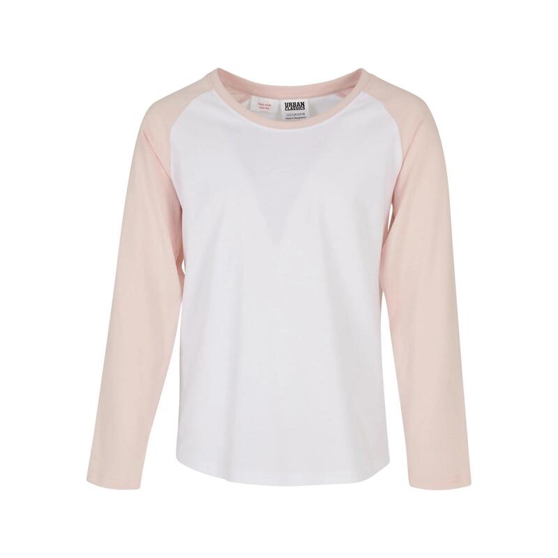 Tshirt Fille (Blanc / Rose)