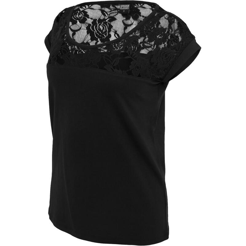 Dames Veters Top (Zwart)