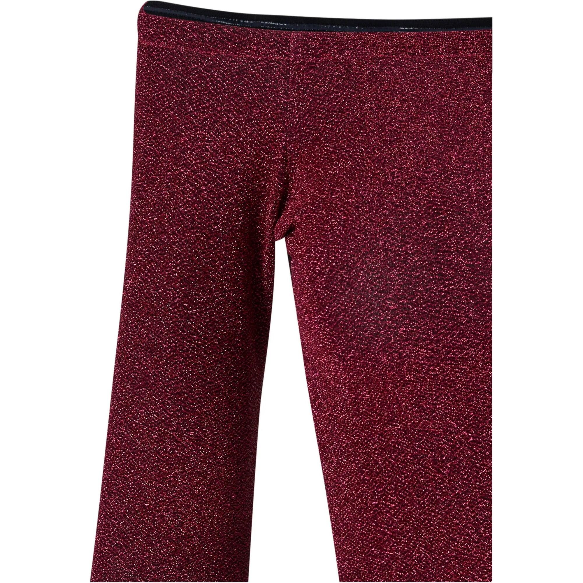 Top Glitter Senza Spalla Manica Lunga Donna Urban Classics Borgogna 3/4