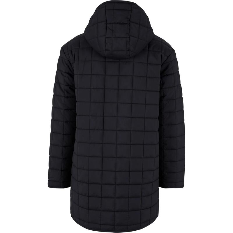 Heren fleece gevoerde parka (Zwart)