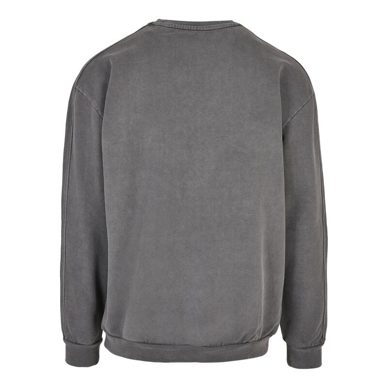 Heren Crew Sweatshirt in badstof (Donkere Schaduw)