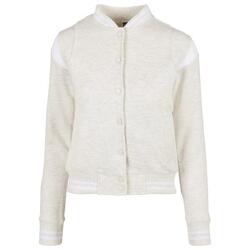 Veste de survêtement COLLEGE Femme (Gris clair / Blanc)