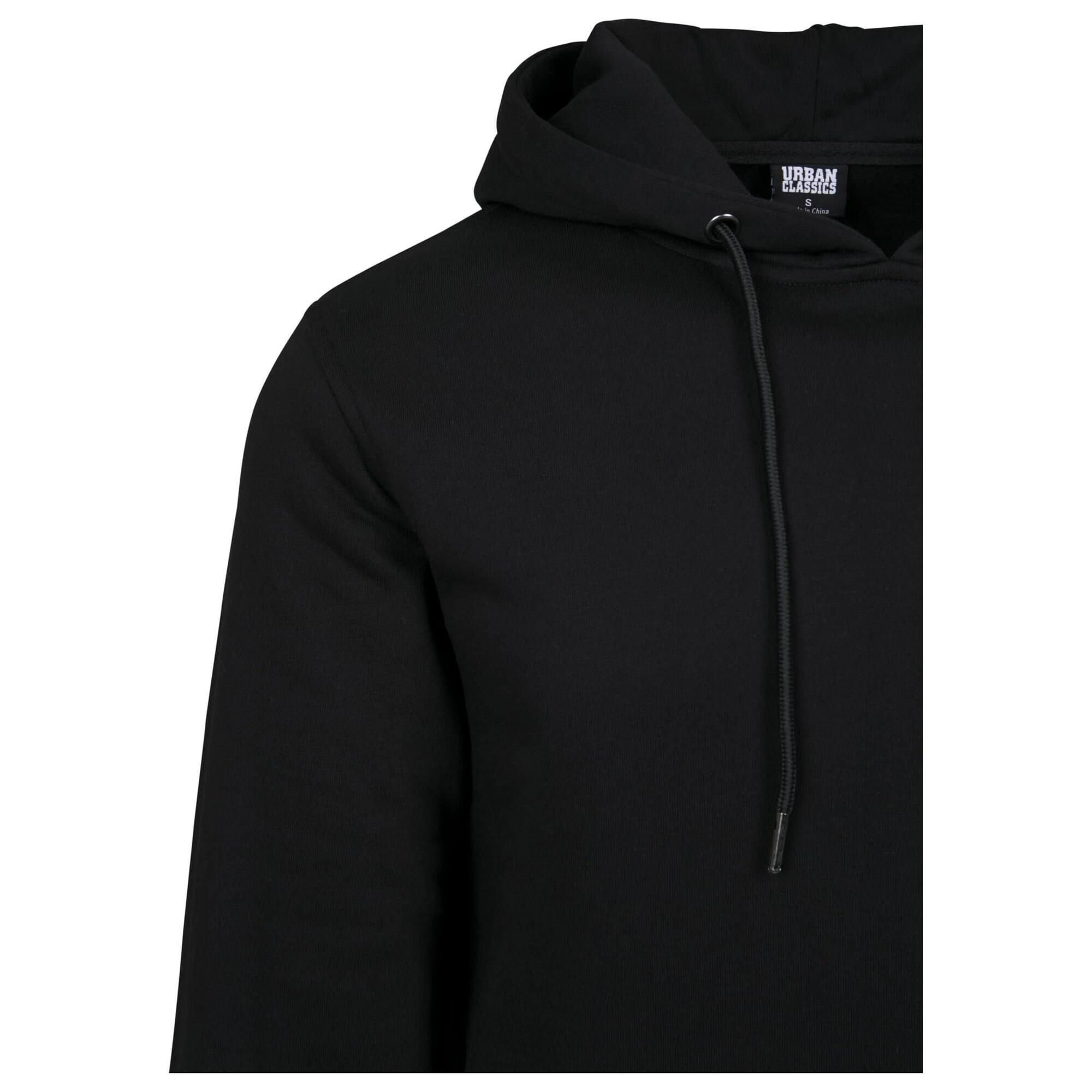 Felpa Con Cappuccio Uomo Urban Classics Basic Nero 3/4