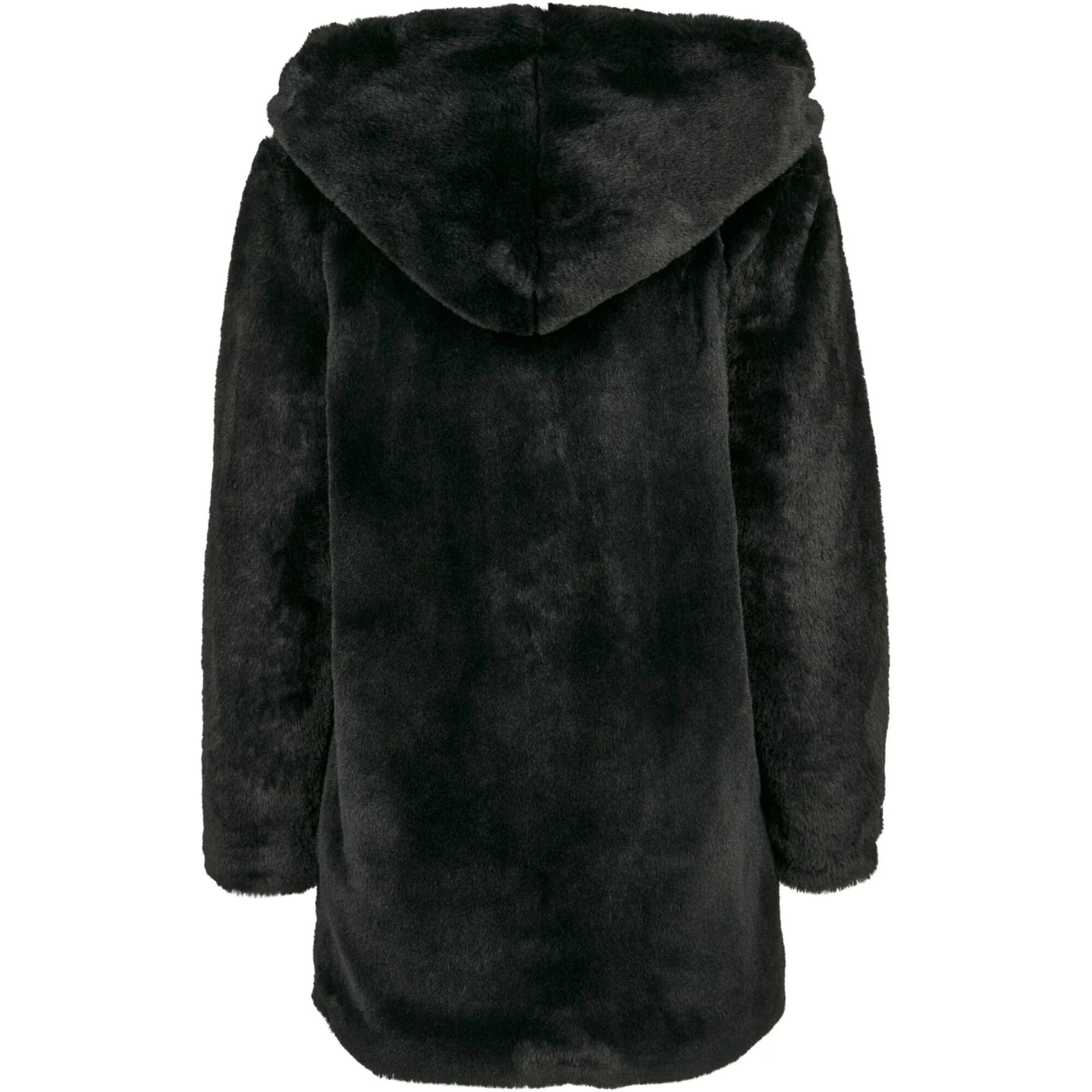 Cappotto Con Cappuccio Donna Urban Classics Nero 2/2