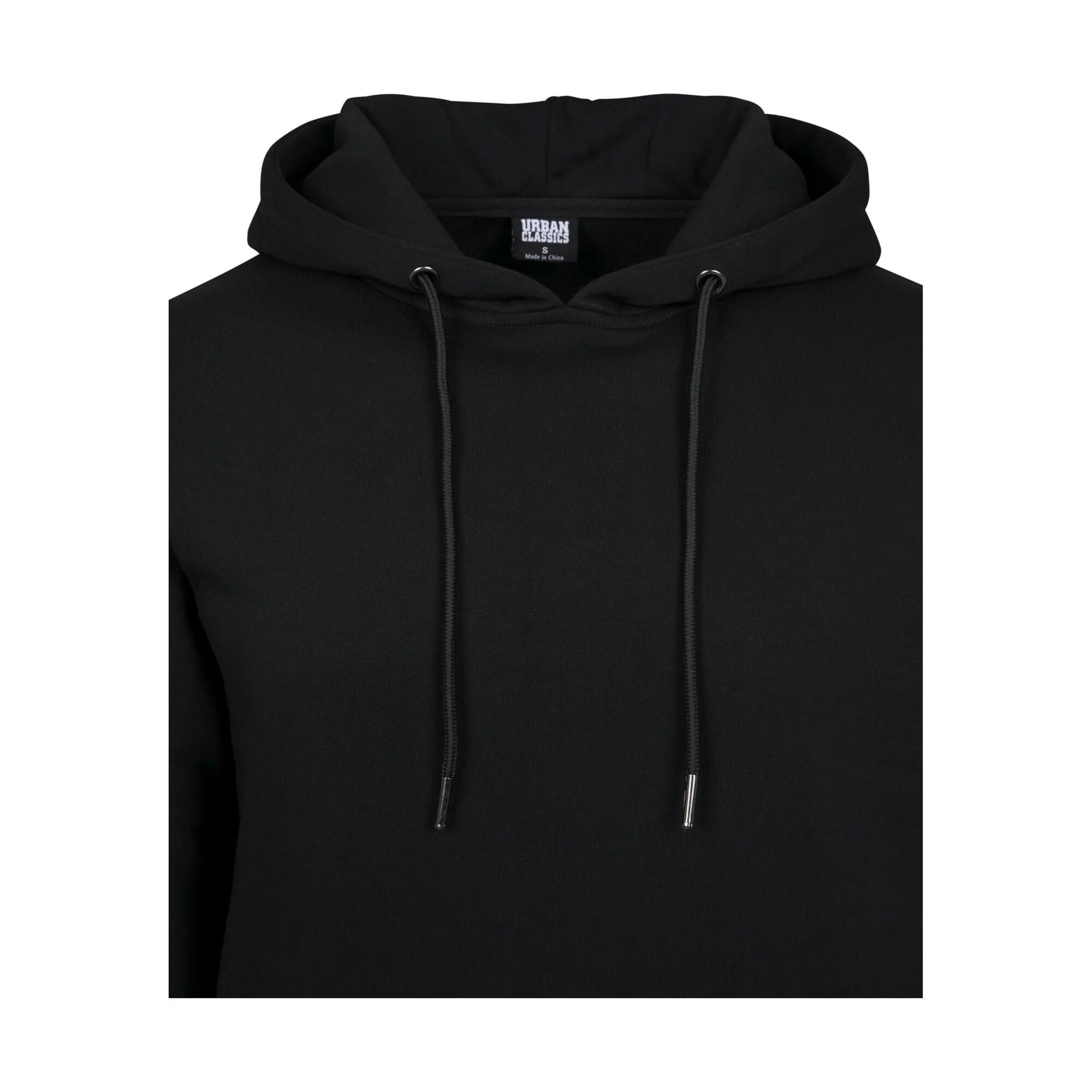 Felpa Con Cappuccio Uomo Urban Classics Basic Nero 4/4