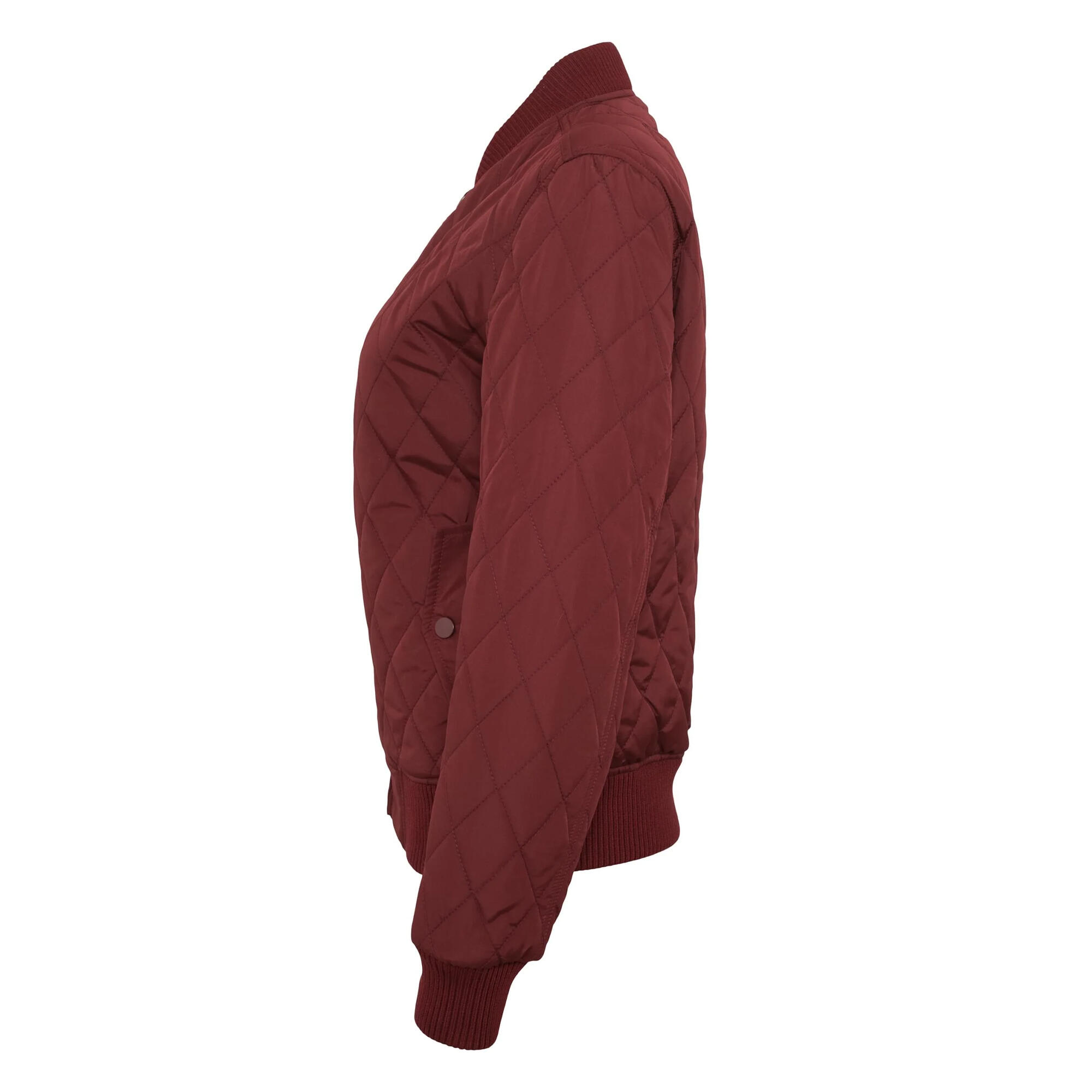 Giacca Diamante Trapuntato Donna Urban Classics Borgogna 4/4