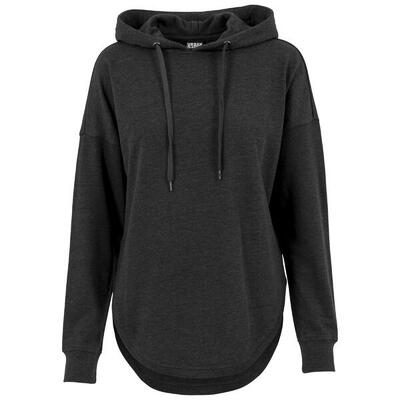 Dames terrycloth oversized hoodie (houtskool)
