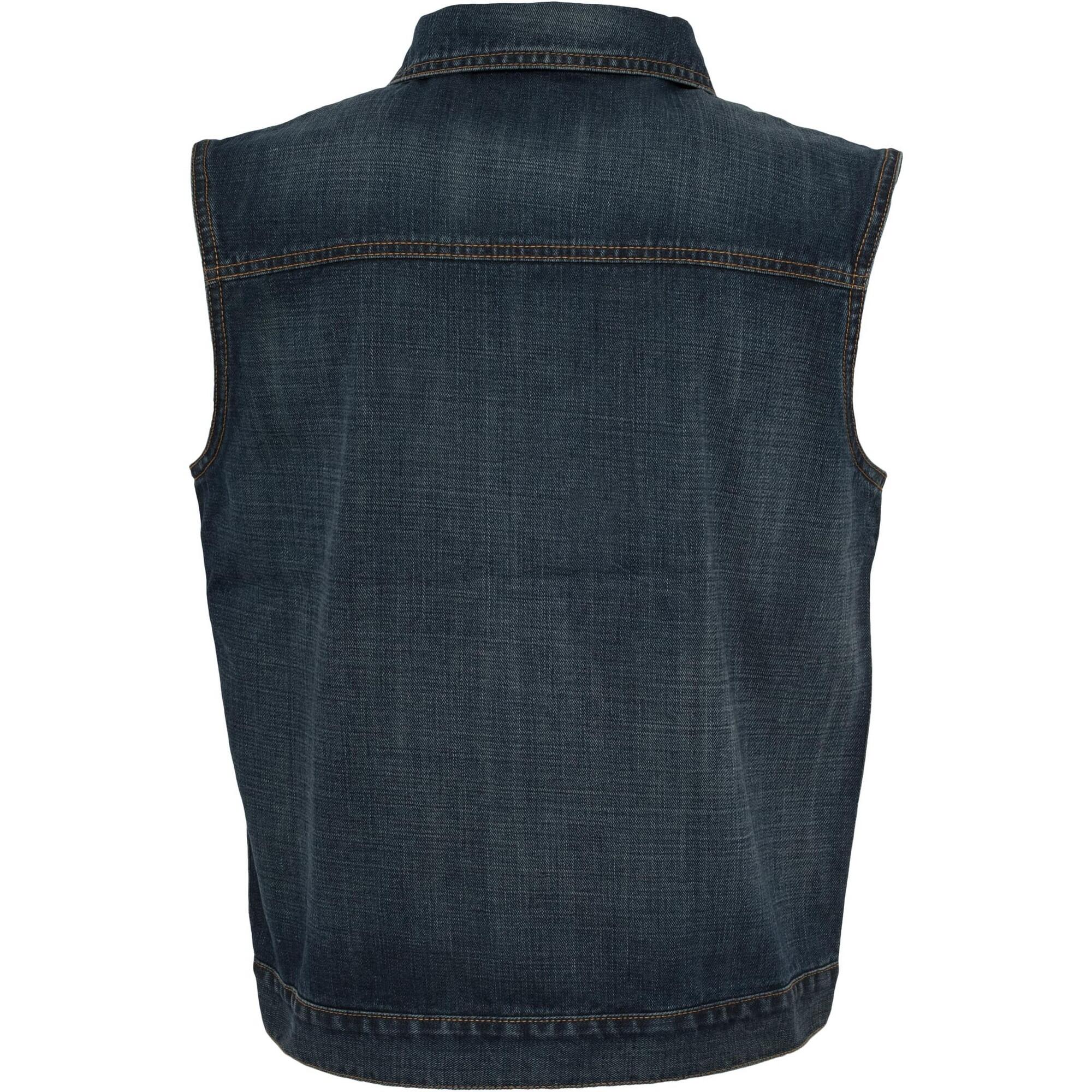 Gilet Uomo Urban Classics Blue Jeans 2/3
